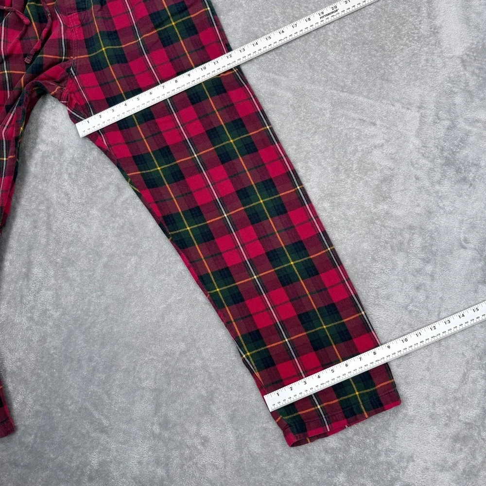 Polo Ralph Lauren Flannel Pajama Pants Men Medium Tartan Plaid Sleep Lounge Pony